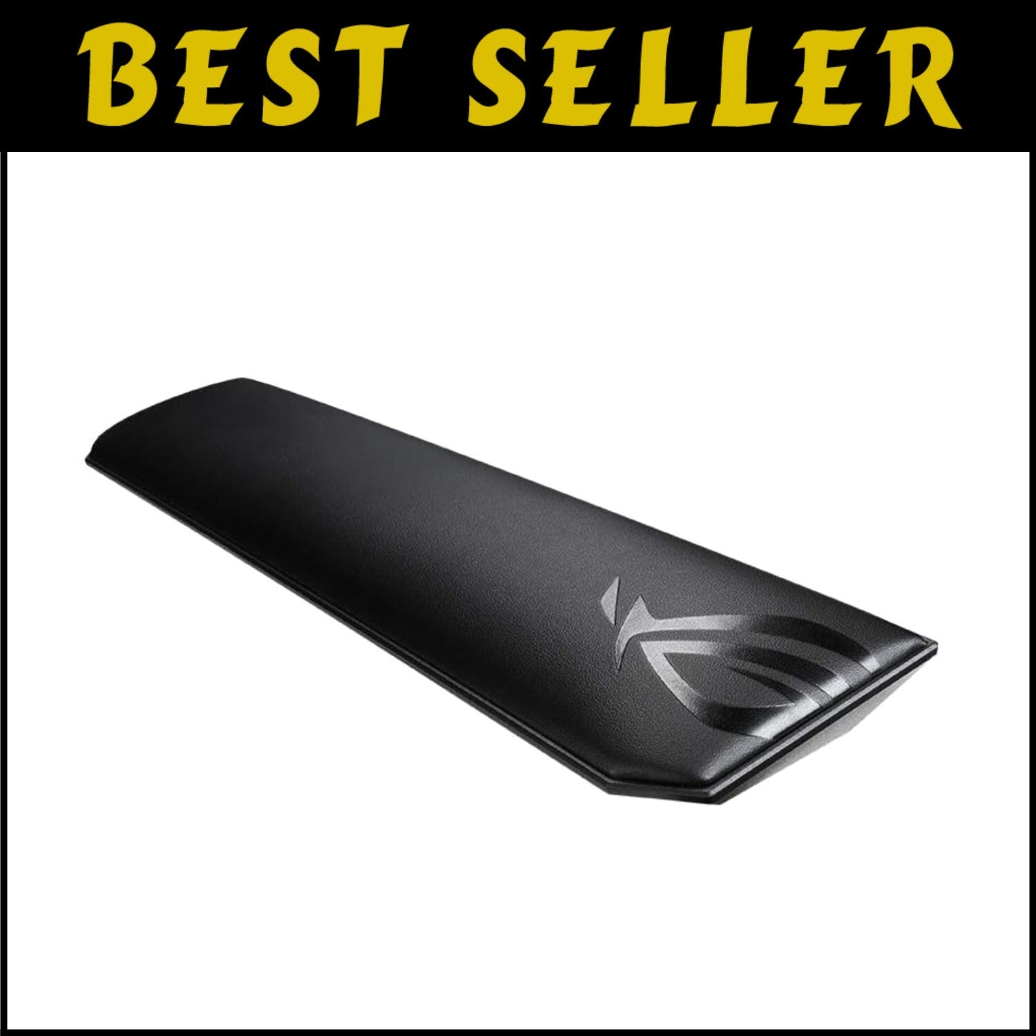 Versatile Ergonomic Wrist Rest for Gaming and Office Use - Black Rubber Cover