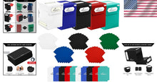Load image into Gallery viewer, 5-Piece Trading Card Holder Set: Deck Box, Sleeves &amp; Dividers - Modern Design