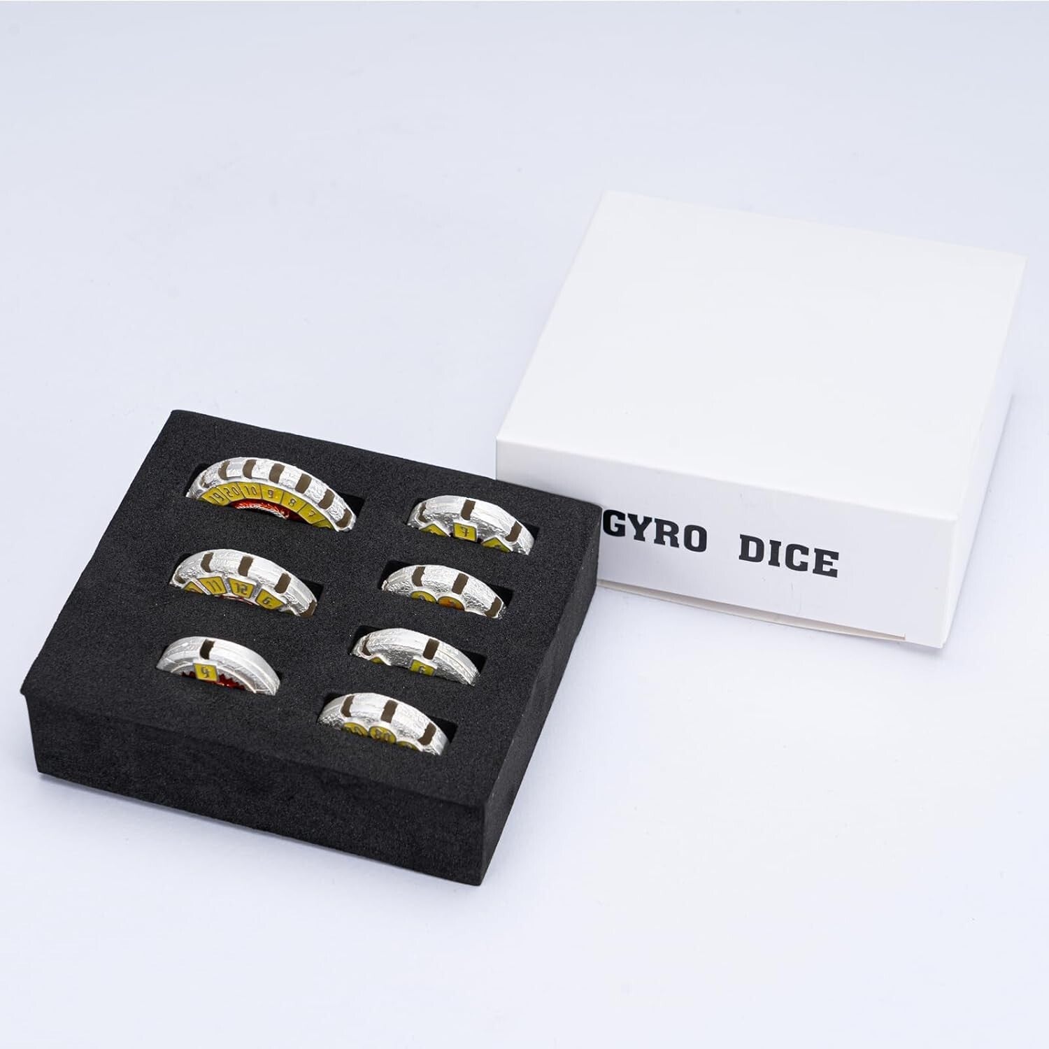 Exquisite Polyhedral Metal Dice Set for Dungeons and Dragons - Gift Ready Box