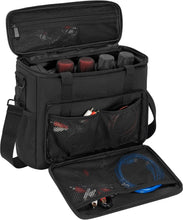 Load image into Gallery viewer, Durable Black Microphone Carrying Case with Foam &amp; Adjustable Shoulder Strap