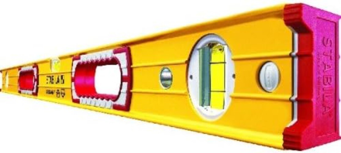 Lightweight Aluminum Level Set - 48-Inch & 16-Inch with Rubber Grip in Yellow