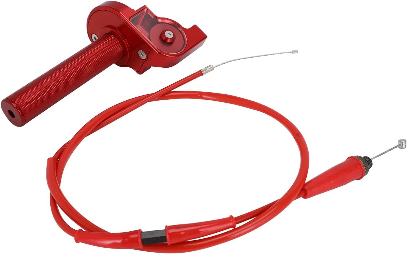 CNC Aluminum 7/8" Quick Twist Motorcycle Throttle - Includes Cable & Grips