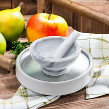 Load image into Gallery viewer, Rough Interior Large Marble Mortar and Pestle - Superior Grinding Experience