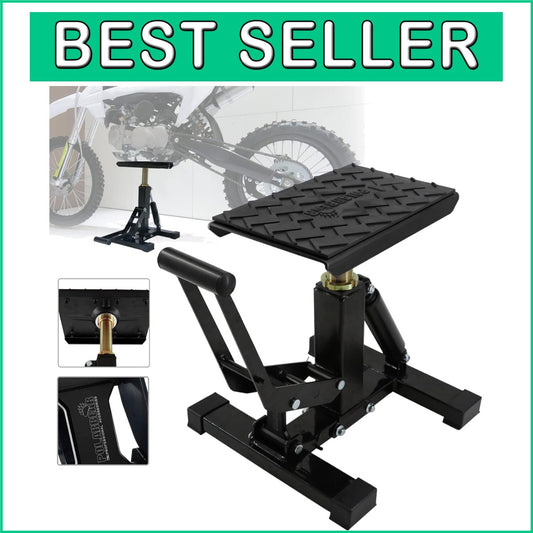 Adjustable 1200Lbs Dirt Bike Stand - Lightweight Hydraulic Jack for Easy Use