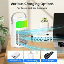 Load image into Gallery viewer, Lightweight USB-Powered 4-in-1 Air Conditioner &amp; Humidifier for Home or Camping