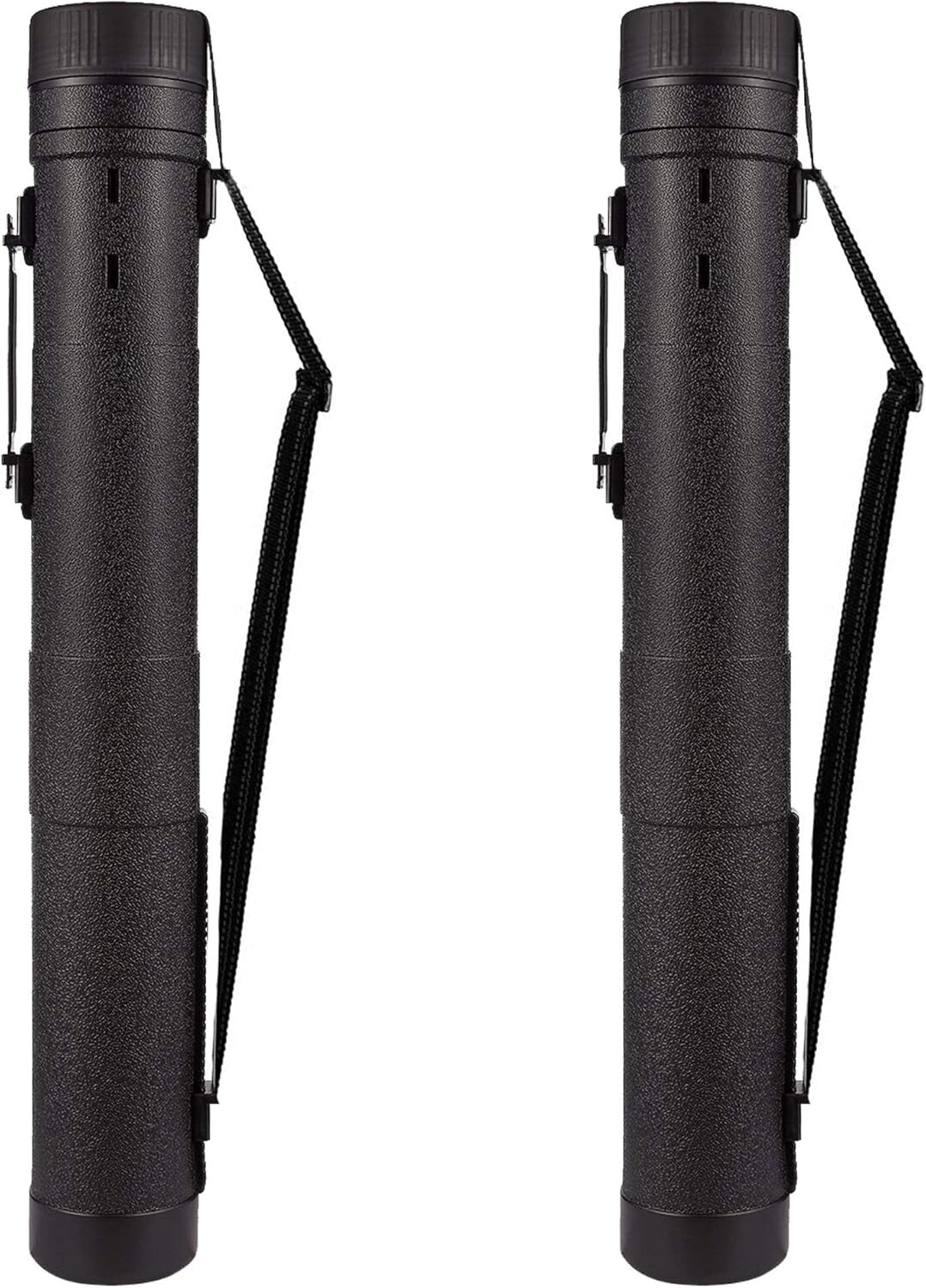 2-Pack Extendable Waterproof Poster Tubes, 30.5" to 49" with Shoulder Strap
