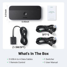 Load image into Gallery viewer, Fast USB 3.0 Switch for Two PCs - Effortlessly Share Keyboards and Printers