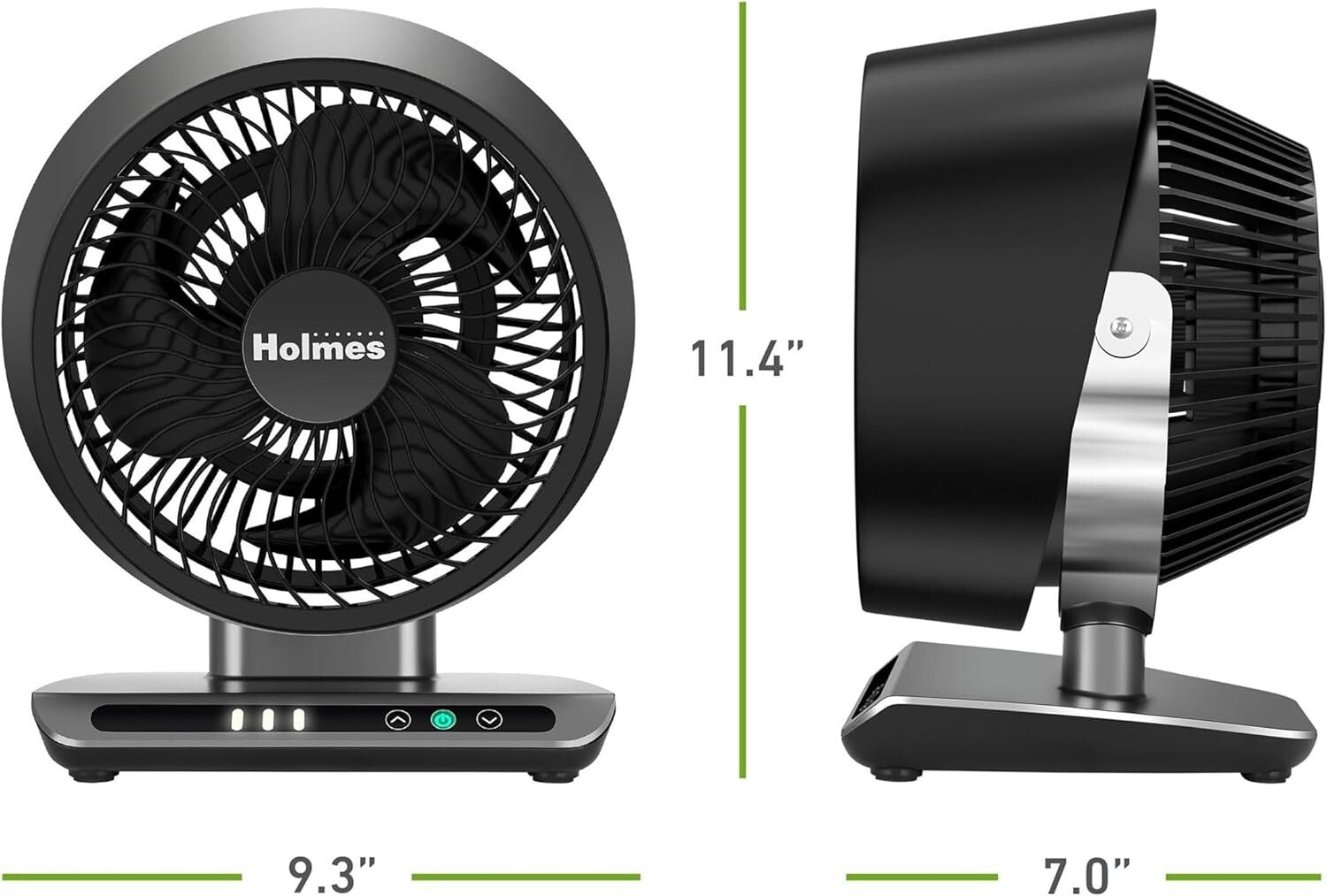 Blizzard 8" Digital Air Circulator Fan with Remote - 3 Speeds & Adjustable Tilt