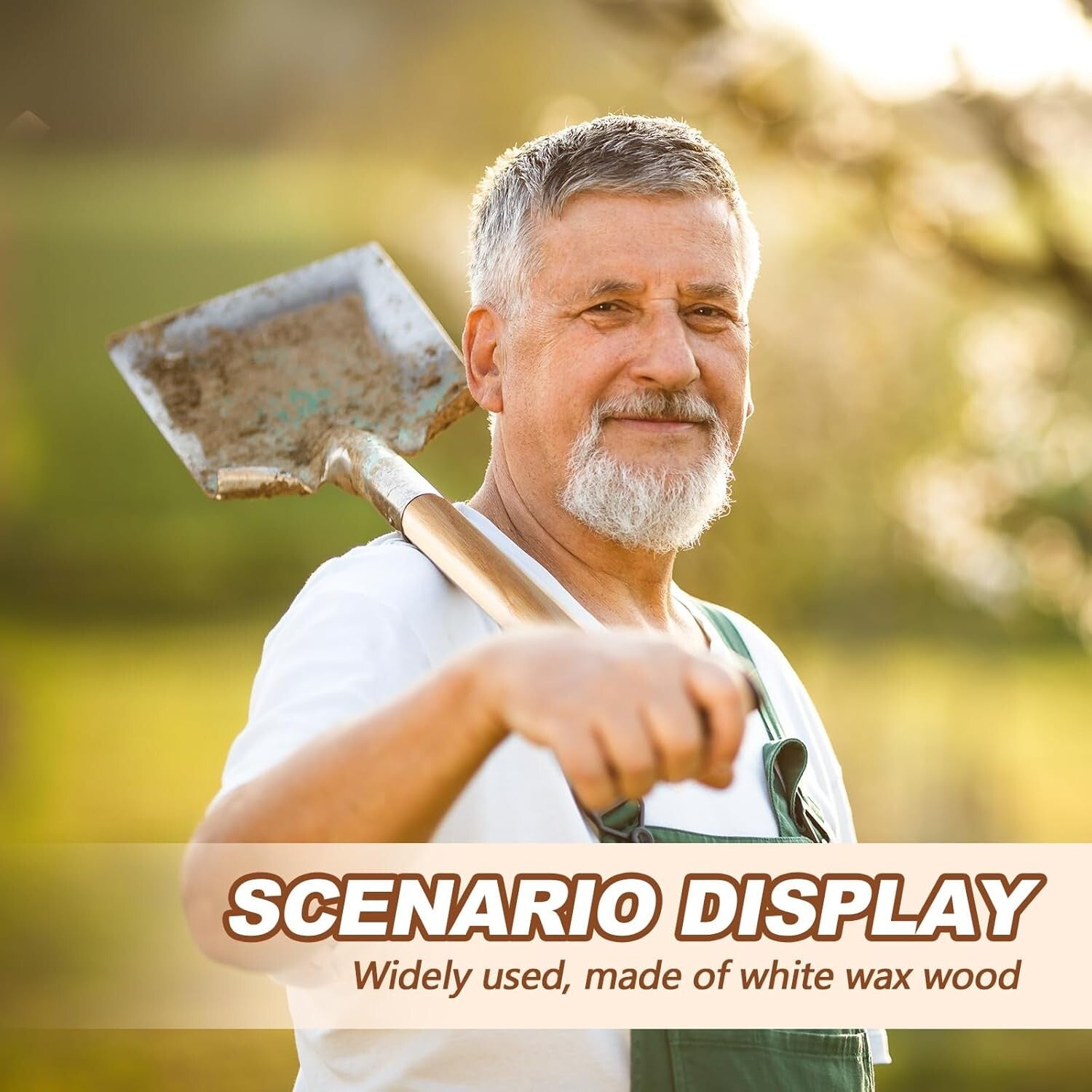 Professionally Crafted Ash Wooden Shovel Replacement Handles – 4 Pack 40.94"