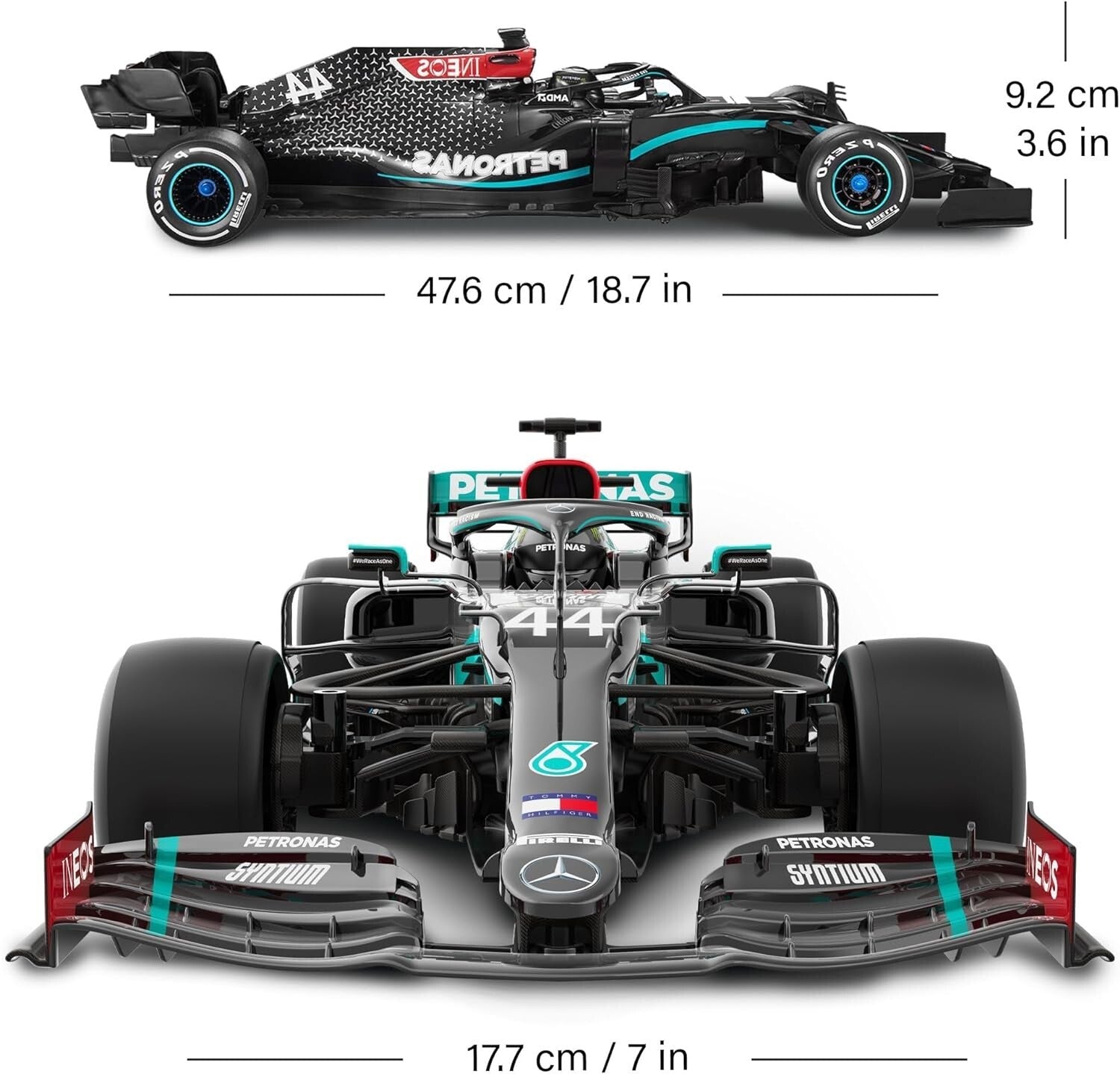 Detailed 1:12 Scale Mercedes-Benz F1 W11 Remote Control Car - Fast & Fun Racing