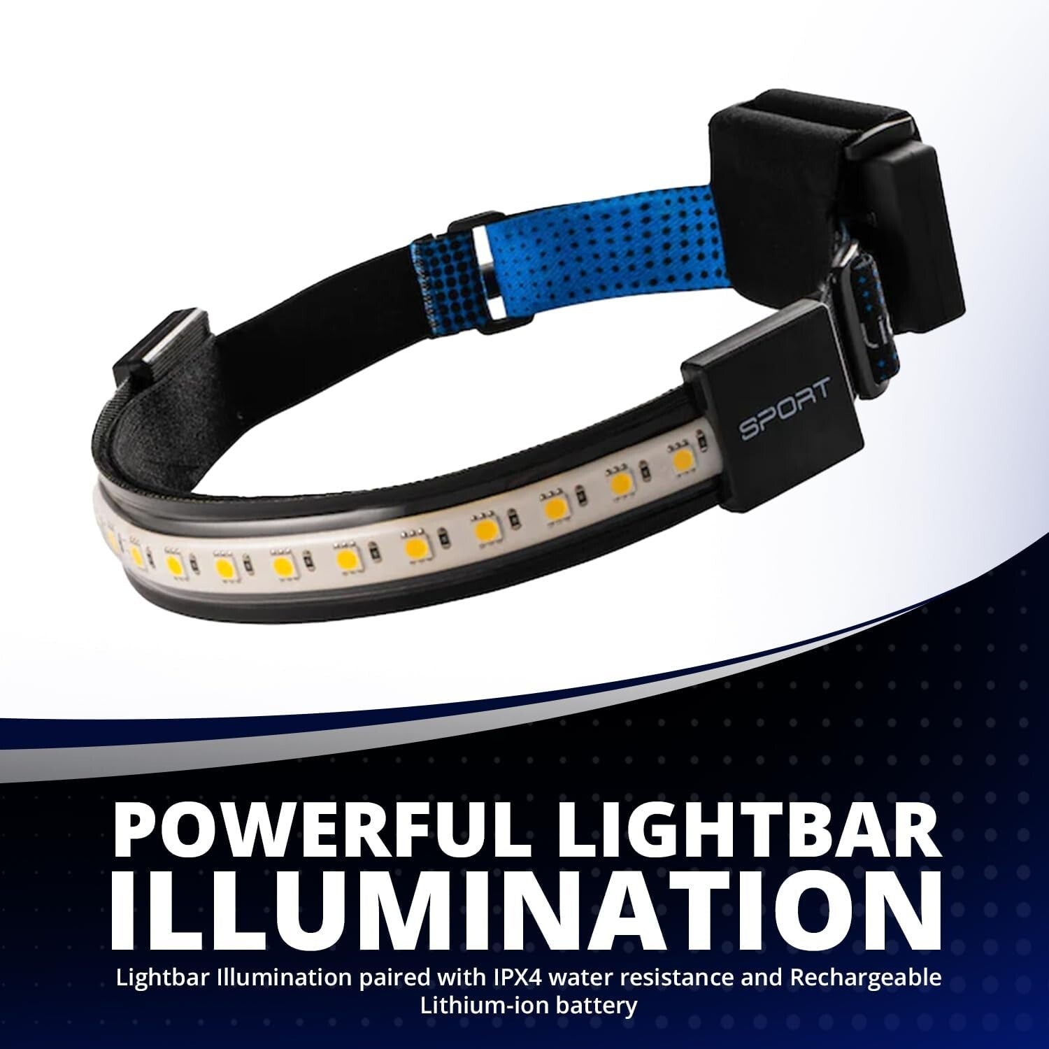 Versatile 300-500 Lumens Headlamp - Adjustable & Water-Resistant for Adventures