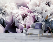 Load image into Gallery viewer, Beautiful Floral Large Mural - 108" x 75" Non-Pasted Silk Wallpaper for Any Room