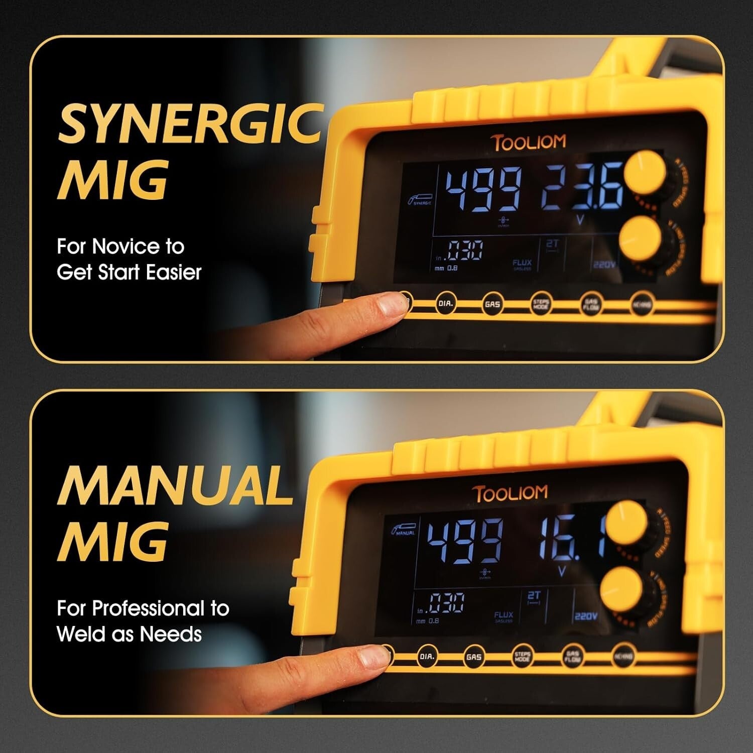 Versatile 5 in 1 Welding Machine with Spool Gun - Ideal for Aluminum Work