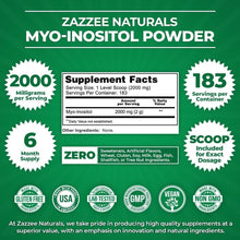 Load image into Gallery viewer, Premium Myo-Inositol Powder - 100% Pure, 183 Servings, Hormonal Balance Support