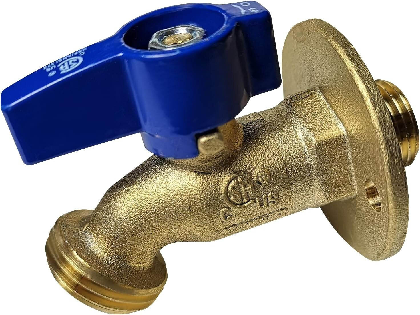 Easy-Install Brass Hose Bibbs 1/2 in MPT/Sweat & 3/4 in GHT - 1/4 Turn Operation
