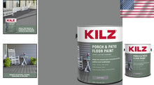 Load image into Gallery viewer, Low-Lustre Slate Gray Porch &amp; Patio Floor Paint - 1 Gallon, Waterproof, Durable
