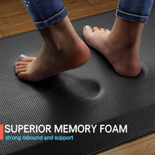 Load image into Gallery viewer, 12-Hour Comfortable Standing Desk Mat – 0.9” Thick Ergonomic Solution in Black