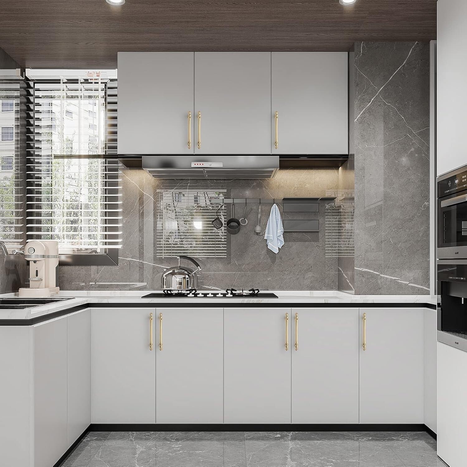 Durable 30-Pack 5-Inch Brushed Brass Pulls - Perfect for Cabinets & Drawers