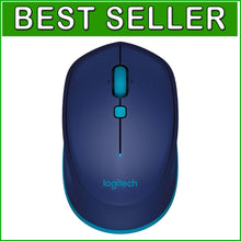 Load image into Gallery viewer, Travel-Friendly Blue Bluetooth Mouse - Optical Performance with Wireless Freedom