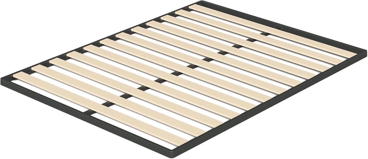 Easy Assembly Full Size Wood Slat Bunkie Board for Noise-Free Mattress Support