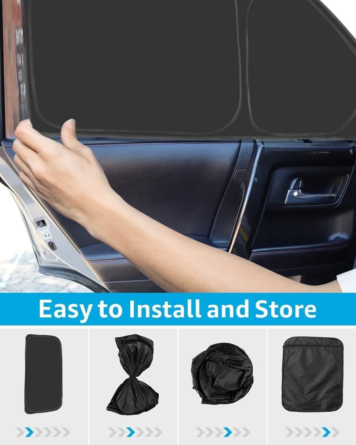 Lightweight Opaque Sun Shade Set for 4Runner - Comfort & Protection on the Road