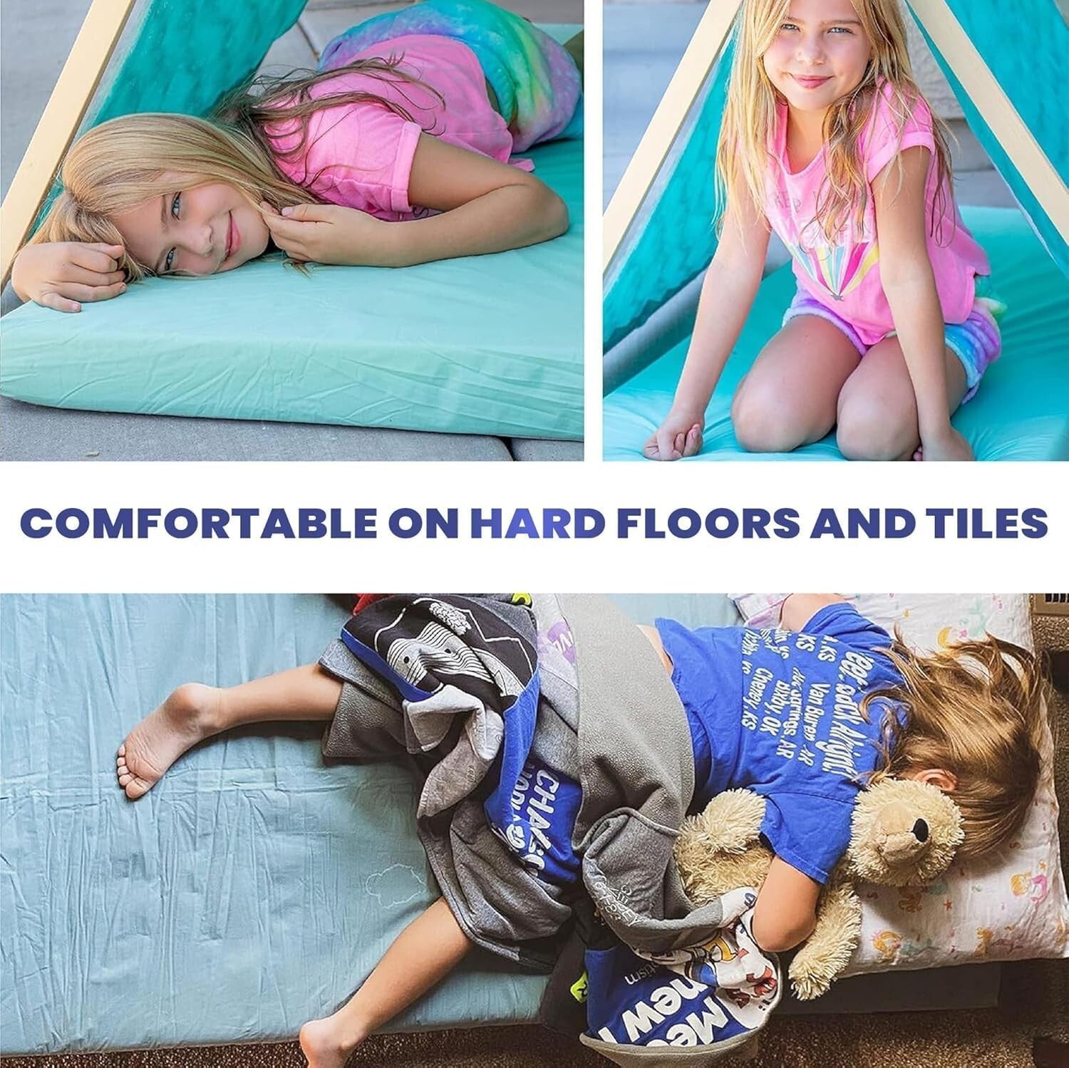 Waterproof 80’’x40’’ Foam Sleeping Pad - Ideal for Camping, Cots, and Sleepovers