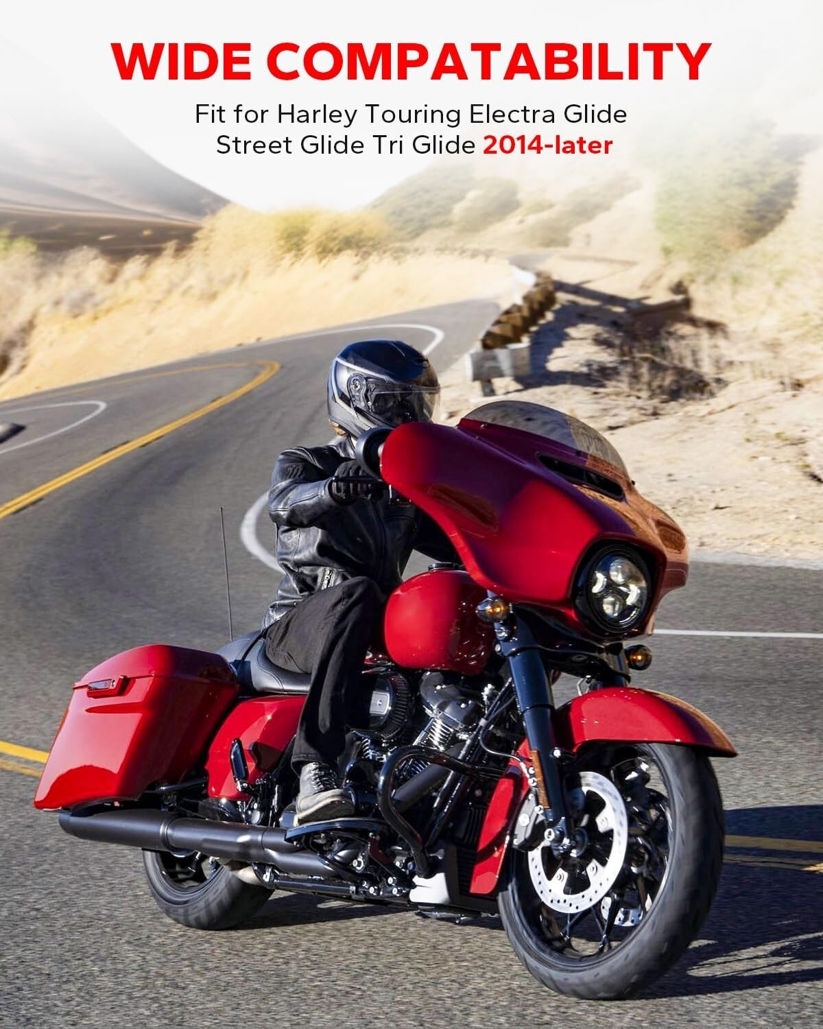 Durable Chrome 4 Point Docking System for Harley Davidson Touring Motorcycles