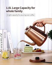 Load image into Gallery viewer, Rapid Boil Electric Kettle 1.0L with Gooseneck Spout &amp; Auto Shut-Off Protection
