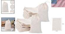 Load image into Gallery viewer, Natural Canvas Drawstring Sachets - Perfect for Tea, Gifts &amp; Events 200 Count