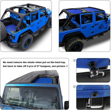 Load image into Gallery viewer, Premium Double Layered UV Blocking Jeep Sun Shade - JKU Roof Cover (2007-2018)