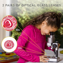 Load image into Gallery viewer, NATIONAL GEOGRAPHIC Dual LED Kids Microscope - 50+ pc STEM Science Kit