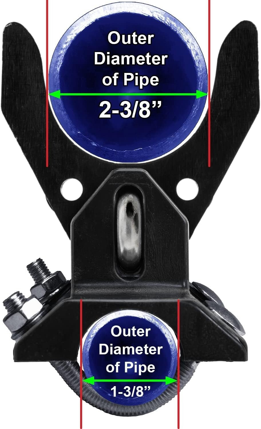 Durable Push Style Pool Gate Latch for 1-3/8" Frames - Child Safety Essential