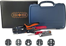 Load image into Gallery viewer, Professional 5-Dies RF Coax Quick Change Tool Kit: Crimper, Cutter, Stripper