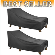 Load image into Gallery viewer, Outdoor Lounge Chair Covers - 80L x 28W | Waterproof &amp; Weather-Resistant 2 Pack
