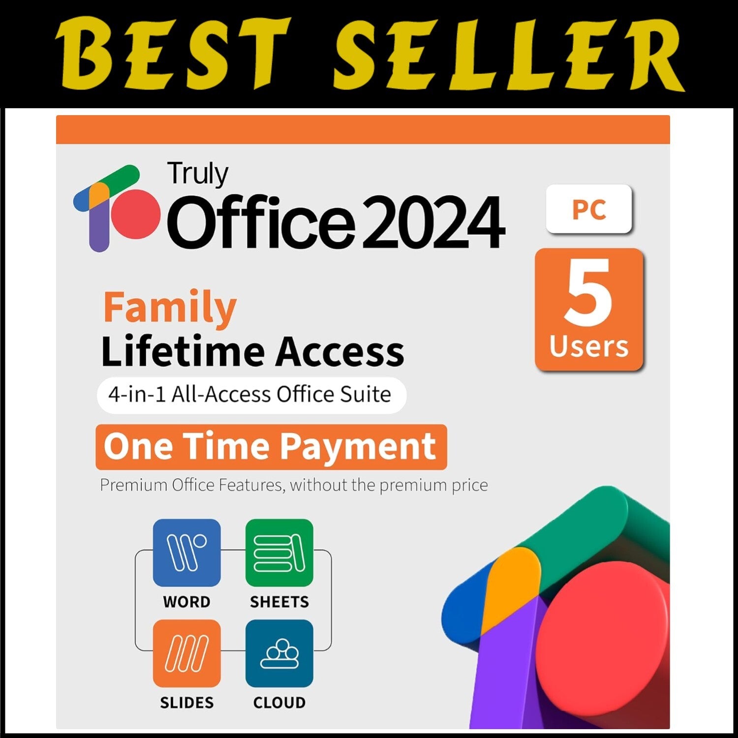 Comprehensive 4-in-1 Windows Software Suite with Lifetime License for Families