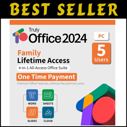 Comprehensive 4-in-1 Windows Software Suite with Lifetime License for Families