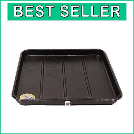Durable 28" A/C Drain Pan with Reinforced Edges - Ideal for Condensate Overflow