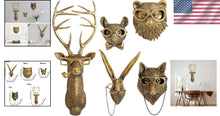 Load image into Gallery viewer, Charming Faux Deer and Animal Head Wall Decor – Elegant Gift Option, Set of 5