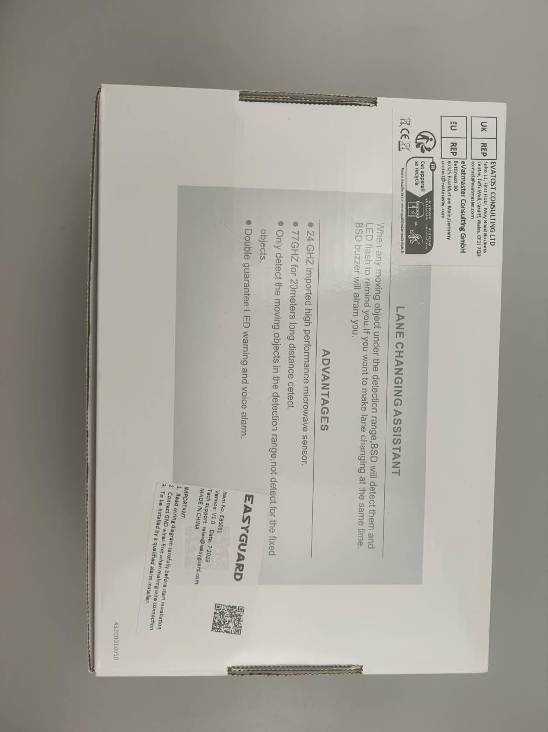 24GHz Blind Area Detection System with Lane Change Assistant - Safety Enhancer