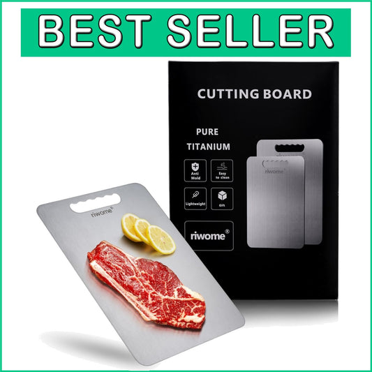 Durable Titanium Chopping Board - Lightweight & Odorless for Kitchen and Camping