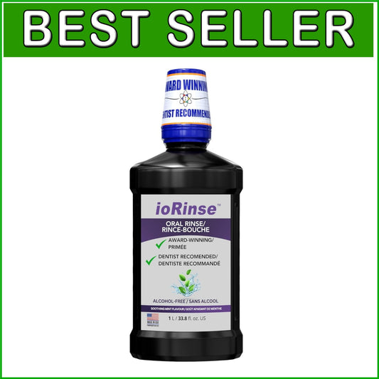 Fast-Acting ioRinse MR Mouthwash - Trusted Relief for Ulcers & Dry Mouth - 1L