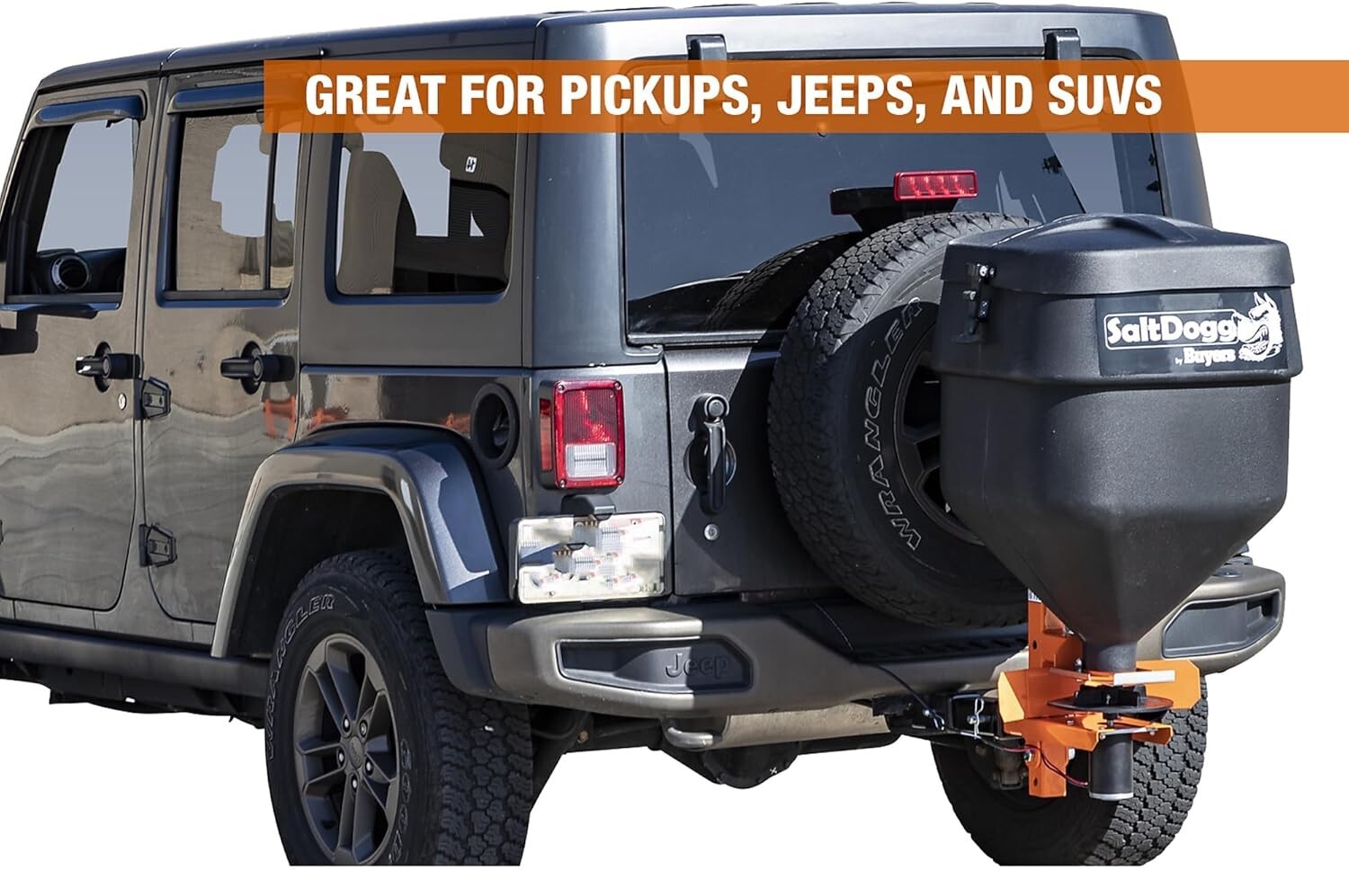 Buyers Products 4.4 Cu Ft Tailgate Salt Spreader for Efficient Winter Management