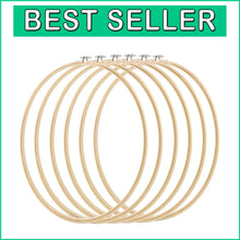 Load image into Gallery viewer, Large 16 Inch Wood Embroidery Hoops - Perfect for Craft Projects and Décor