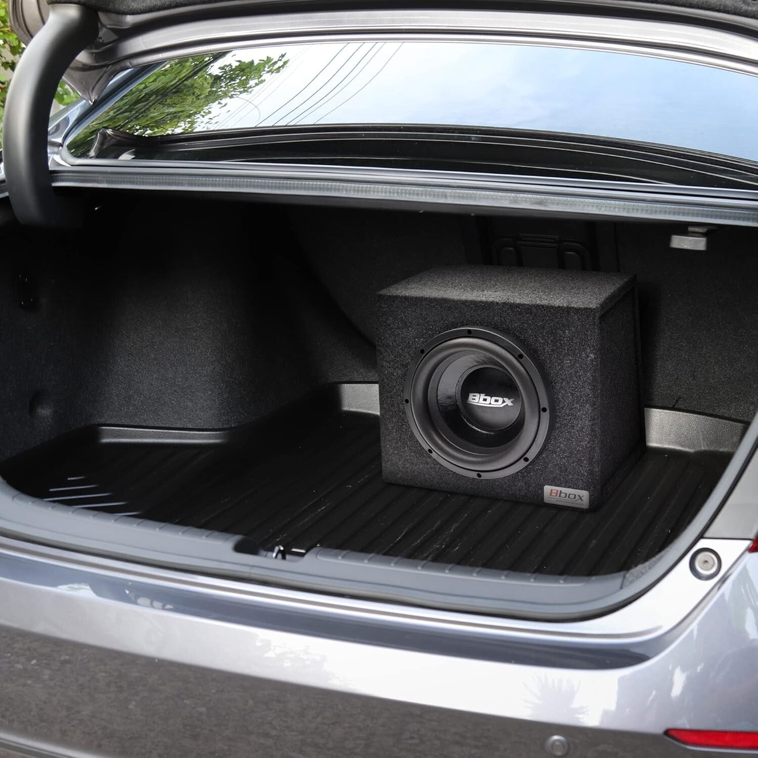 Sleek 10” Subwoofer Enclosure for Cars - Professional Grade Audio Enhancement