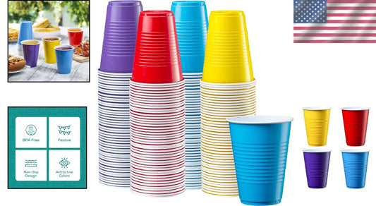 Durable Non-Slip 240 Count Plastic Drinking Cups - Perfect for Every Occasion