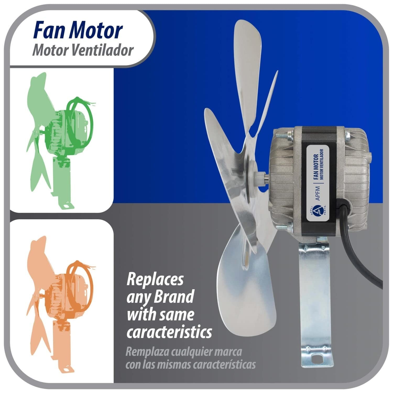 Versatile 16W Condenser/Evaporator Motor - 115V, Lightweight Copper Construction