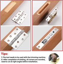 Load image into Gallery viewer, Aluminum Alloy Door Hinge Jig for Effortless Woodworking Lock Installation