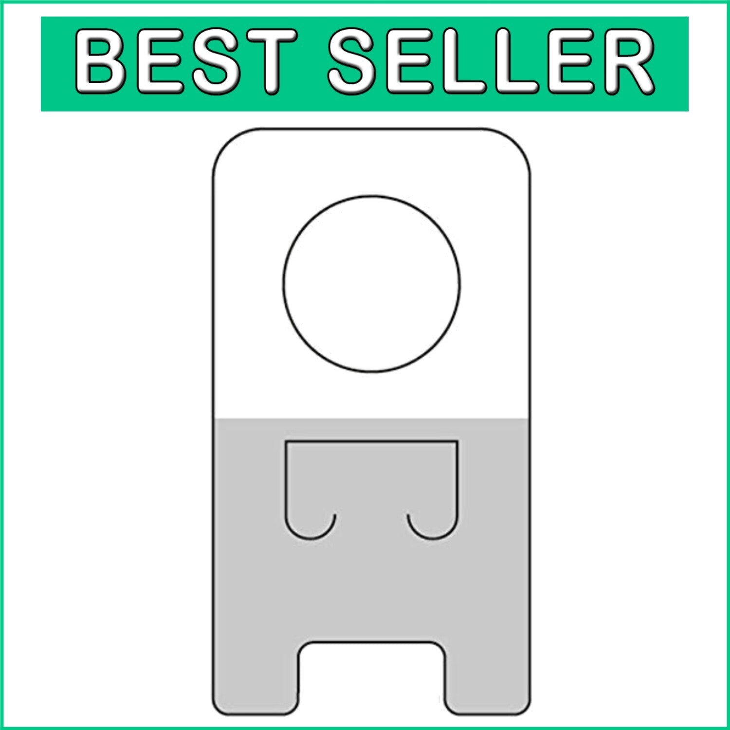 1000 Premium Clear Retail Hang Tabs - Easy Application, Ideal for Merchandising