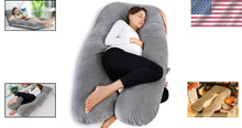 Load image into Gallery viewer, Soft 60-Inch Full Body Pillow with Adjustable Fill - Perfect for Side Sleepers