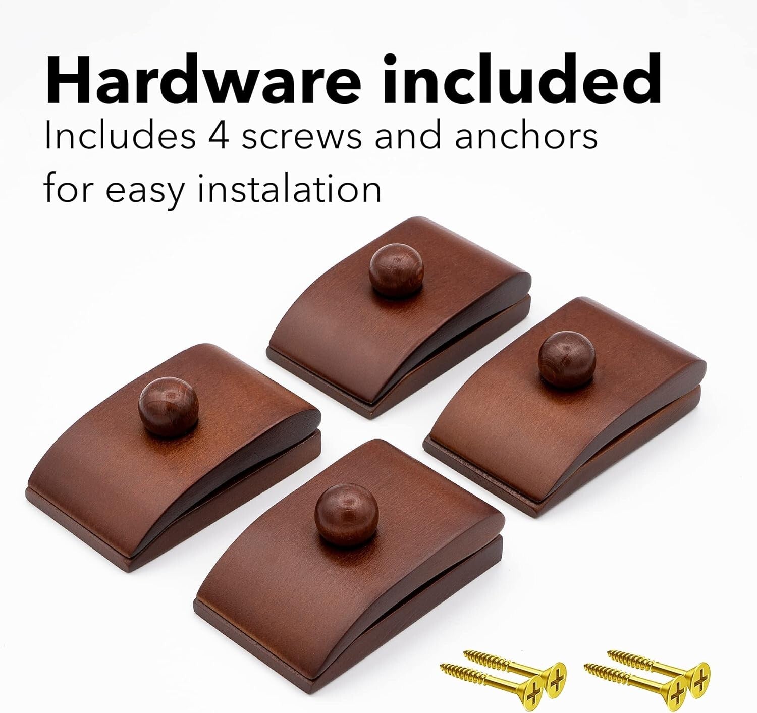 Elegant Wall-Mount Quilt Hanger with 4 Clips – Perfect for Tapestry Display